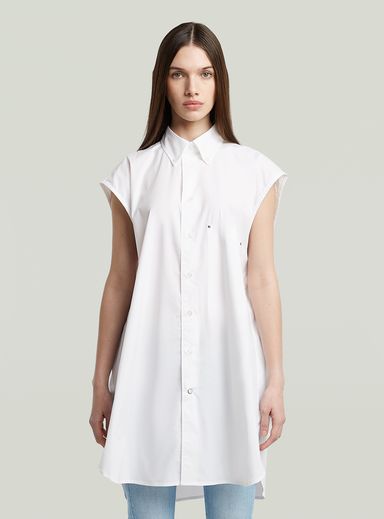 Camisa extragrande sin mangas